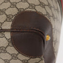 GUCCI GG Supreme Web Sherry Line Hand Bag PVC Beige Gold Auth ka659-11