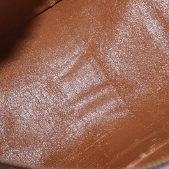 GUCCI GG Supreme Web Sherry Line Hand Bag PVC Beige Gold Auth ka659