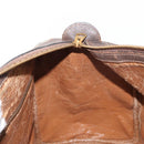 GUCCI GG Supreme Web Sherry Line Hand Bag PVC Beige Gold Auth ka659-19