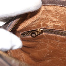 GUCCI GG Supreme Web Sherry Line Hand Bag PVC Beige Gold Auth ka659-21