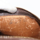 GUCCI GG Supreme Web Sherry Line Hand Bag PVC Beige Gold Auth ka659-23