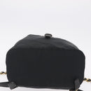 PRADA Backpack Nylon Black Gold Auth ka6591-5