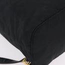 PRADA Backpack Nylon Black Gold Auth ka6591-16