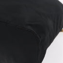 PRADA Backpack Nylon Black Gold Auth ka6591-17