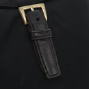 PRADA Backpack Nylon Black Gold Auth ka6591-21