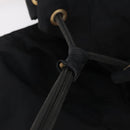 PRADA Backpack Nylon Black Gold Auth ka6591-10