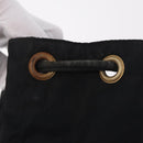 PRADA Backpack Nylon Black Gold Auth ka6591-23