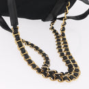 PRADA Backpack Nylon Black Gold Auth ka6591-8