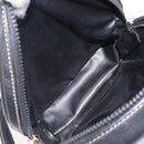 CELINE Shoulder Bag Leather Black Gold Auth ka6592-18