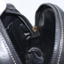 CELINE Shoulder Bag Leather Black Gold Auth ka6592-20