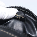 CELINE Shoulder Bag Leather Black Gold Auth ka6592-23