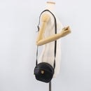 CELINE Shoulder Bag Leather Black Gold Auth ka6592-24