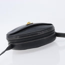 CELINE Shoulder Bag Leather Black Gold Auth ka6592-6