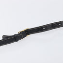 CELINE Shoulder Bag Leather Black Gold Auth ka6592-9