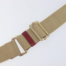 CELINE Macadam Canvas Shoulder Bag PVC Beige Gold Auth ka6594-8