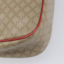CELINE Macadam Canvas Shoulder Bag PVC Beige Gold Auth ka6594-19