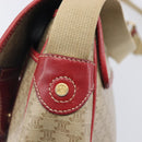 CELINE Macadam Canvas Shoulder Bag PVC Beige Gold Auth ka6594-10
