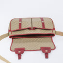 CELINE Macadam Canvas Shoulder Bag PVC Beige Gold Auth ka6594-21