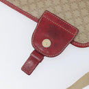 CELINE Macadam Canvas Shoulder Bag PVC Beige Gold Auth ka6594-22