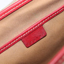 CELINE Macadam Canvas Shoulder Bag PVC Beige Gold Auth ka6594-23