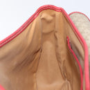 CELINE Macadam Canvas Shoulder Bag PVC Beige Gold Auth ka6594-25