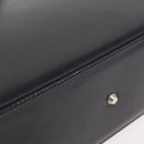 BURBERRY Tote Bag Leather Black Silver Auth ka6595-7