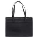 BURBERRY Tote Bag Leather Black Silver Auth ka6595-2