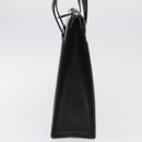 BURBERRY Tote Bag Leather Black Silver Auth ka6595-5