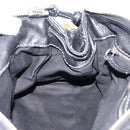 Chloe Paddington Hand Bag Leather Black Gold Auth ka6597V-22