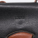 LOEWE Barcelona Hand Bag Leather 2way Black Auth ka6598V-9