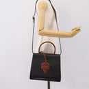 LOEWE Barcelona Hand Bag Leather 2way Black Auth ka6598V-28