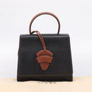 LOEWE Barcelona Hand Bag Leather 2way Black Auth ka6598V-12