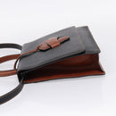 LOEWE Barcelona Hand Bag Leather 2way Black Auth ka6598V-3