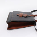 LOEWE Barcelona Hand Bag Leather 2way Black Auth ka6598V-4