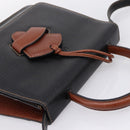 LOEWE Barcelona Hand Bag Leather 2way Black Auth ka6598V-6