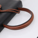 LOEWE Barcelona Hand Bag Leather 2way Black Auth ka6598V-7