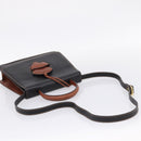 LOEWE Barcelona Hand Bag Leather 2way Black Auth ka6598V-8