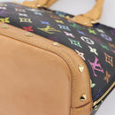LOUIS VUITTON Monogram Multicolor Alma PM Hand Bag Black M40444 LV Auth ka6600V-16
