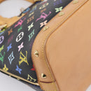 LOUIS VUITTON Monogram Multicolor Alma PM Hand Bag Black M40444 LV Auth ka6600V-17