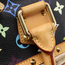 LOUIS VUITTON Monogram Multicolor Alma PM Hand Bag Black M40444 LV Auth ka6600V-9