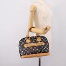 LOUIS VUITTON Monogram Multicolor Alma PM Hand Bag Black M40444 LV Auth ka6600V-23