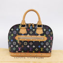 LOUIS VUITTON Monogram Multicolor Alma PM Hand Bag Black M40444 LV Auth ka6600V-12