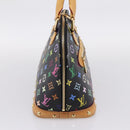 LOUIS VUITTON Monogram Multicolor Alma PM Hand Bag Black M40444 LV Auth ka6600V-3