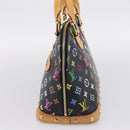 LOUIS VUITTON Monogram Multicolor Alma PM Hand Bag Black M40444 LV Auth ka6600V-4