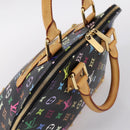 LOUIS VUITTON Monogram Multicolor Alma PM Hand Bag Black M40444 LV Auth ka6600V-6