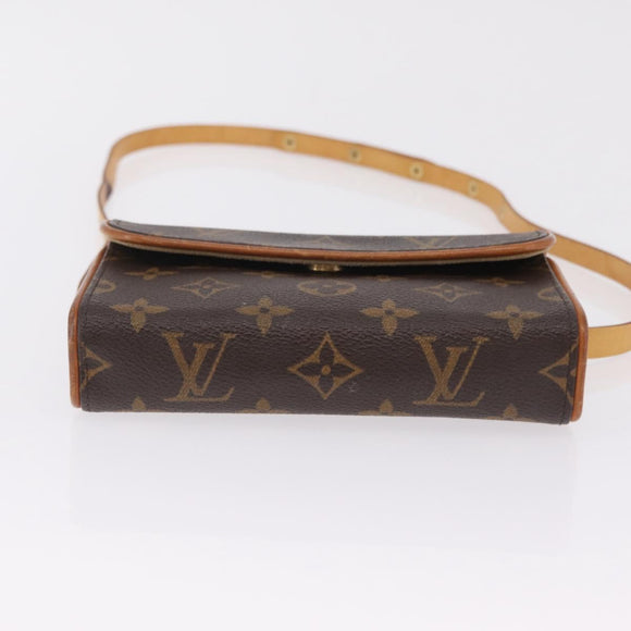 LOUIS VUITTON Monogram Pochette Florentine Waist bag M51855 LV Auth ka6601