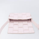 Bottega Veneta MAXI INTRECCIATO cassette Shoulder Bag Pink Silver Auth ka6605V-17