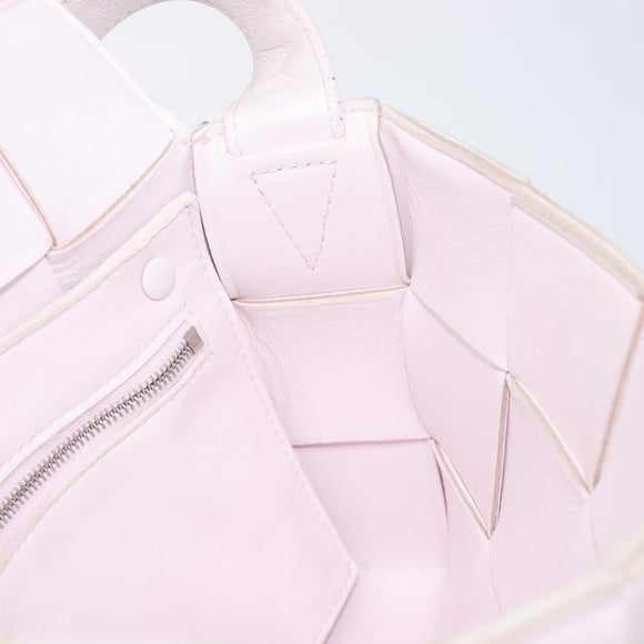 Bottega Veneta MAXI INTRECCIATO cassette Shoulder Bag Pink Silver Auth ka6605V