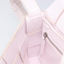 Bottega Veneta MAXI INTRECCIATO cassette Shoulder Bag Pink Silver Auth ka6605V-21