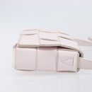 Bottega Veneta MAXI INTRECCIATO cassette Shoulder Bag Pink Silver Auth ka6605V-4